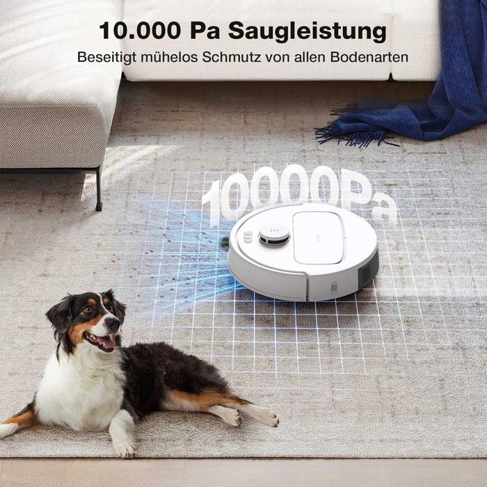 Прахосмукачка робот ECOVACS N30 Pro OMNI, моп с гореща вода, сушене