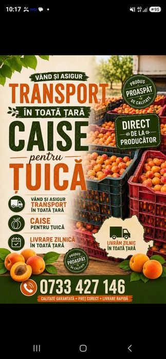 Vand caise de tuica palinca