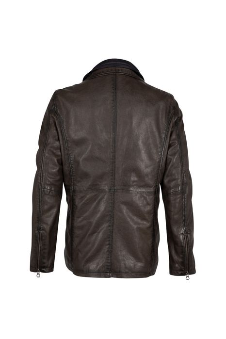 Geaca de Piele Barbati Mauritius Maro Inchis GMSantfort