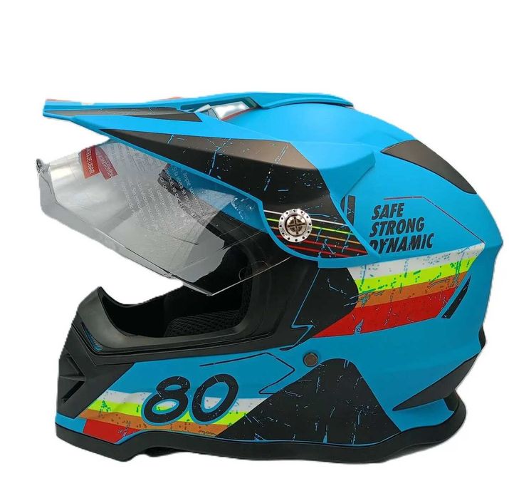 Детска каска с визьор мотокрос ендуро атв