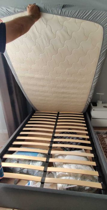Кровать полутораспальная 120x200 см с матрасом