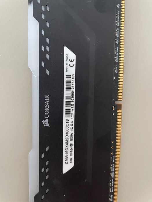 16gb ram corsair dual channel 3600mhz