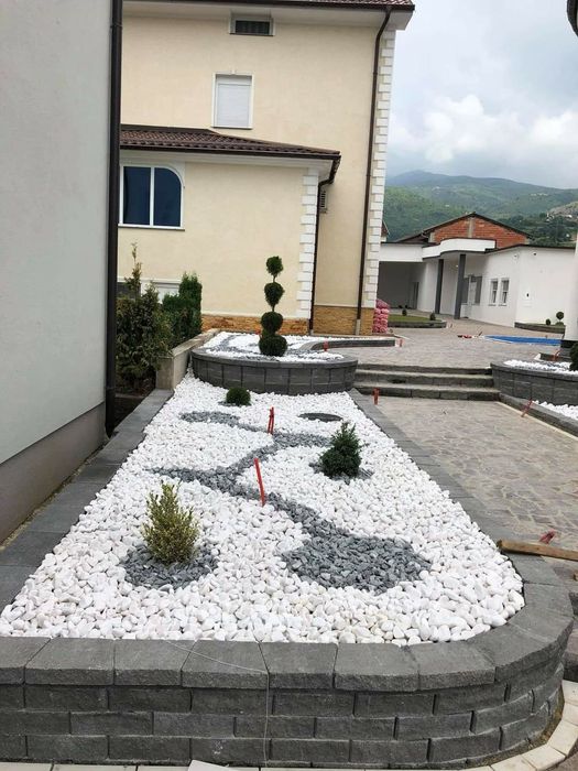 Pietricele thasos piatra decorativa alba verde rosie