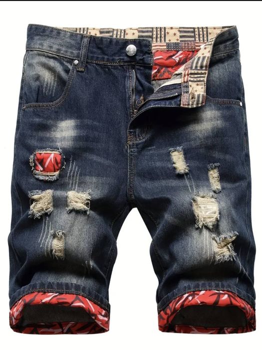 Мъжки къси дънкови панталони 5Xl