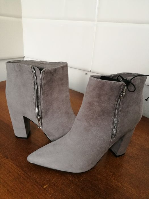 Ботильоны эко замша