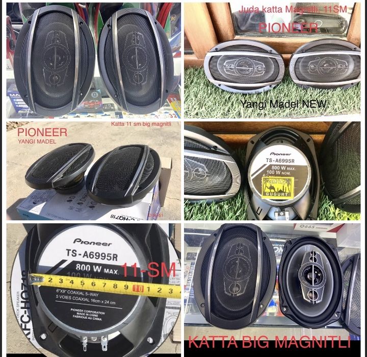 Pioneer 800w kalonka yangi juda kotta 11sm magnitli zo’r chiqarad gm