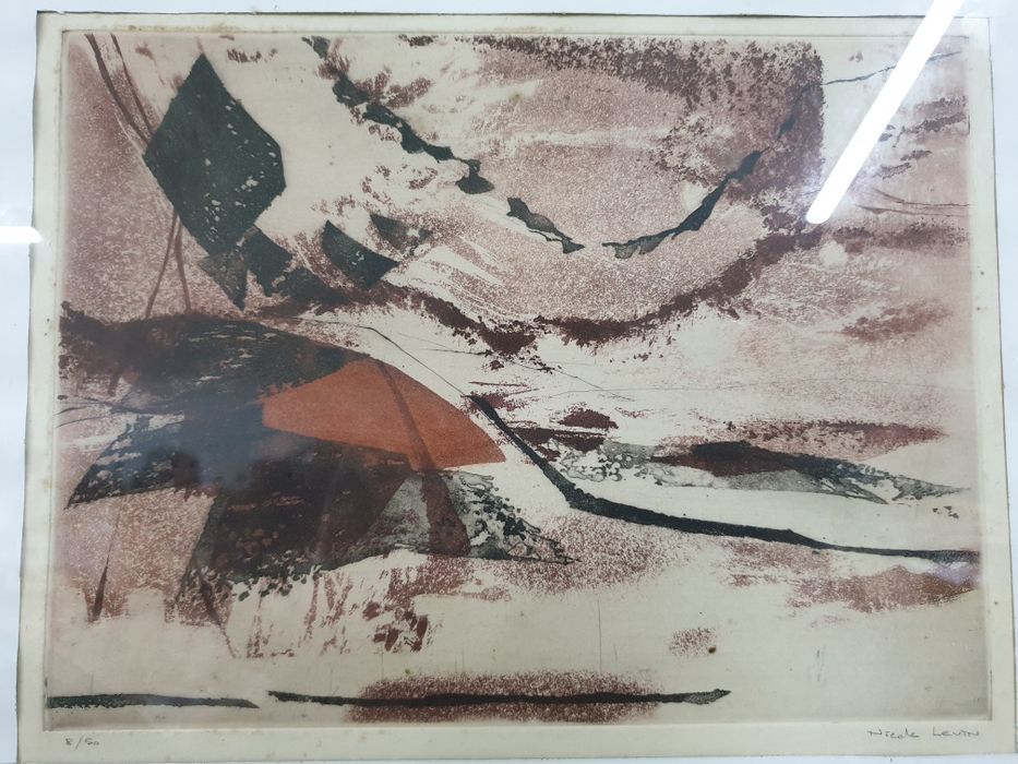 Tablou grafica pictura Nicole Tercinet - semnat, numerotat: idee cadou