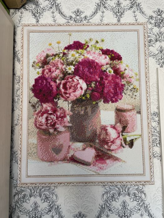 Картина алмазная собранная