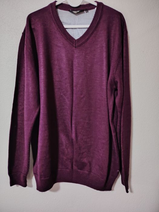 Pulover bărbați ,50% bumbac,mangenta