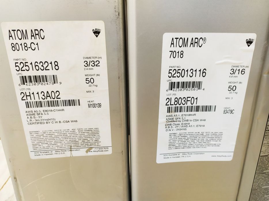 Продаются Электроды Atom ARC 7018/8018 C-1.