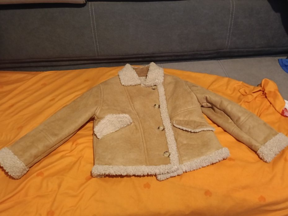 Cojoc Zara piele întoarsă copii mărimea 152