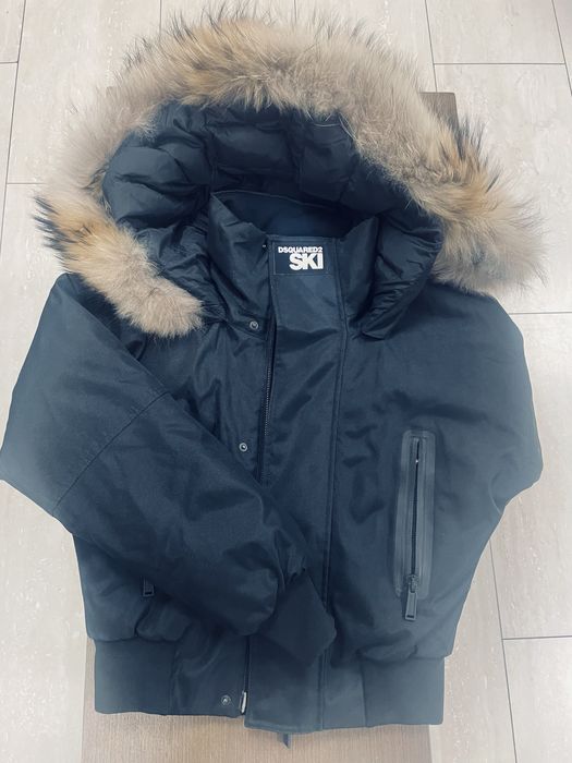 Dsquared Ски яке с естествен косъм