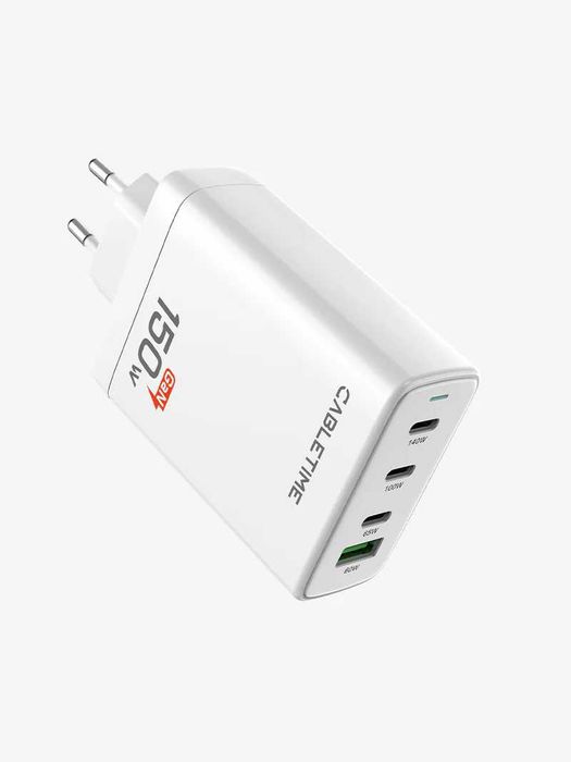 Incarcator CABLETIME 150W PD 3.1 GaN Fast Charger 4 in 1 USB C