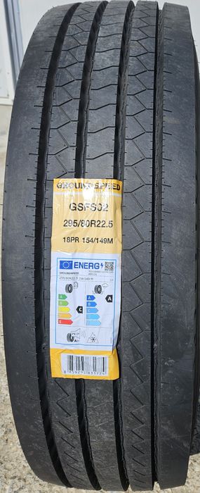 295/80 R22.5, 154M, GROUNDSPEED 3PMSF, Anvelope directie M+S