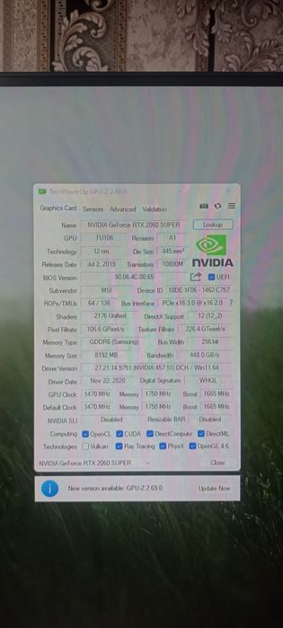 Видеокарта rtx 2060 super