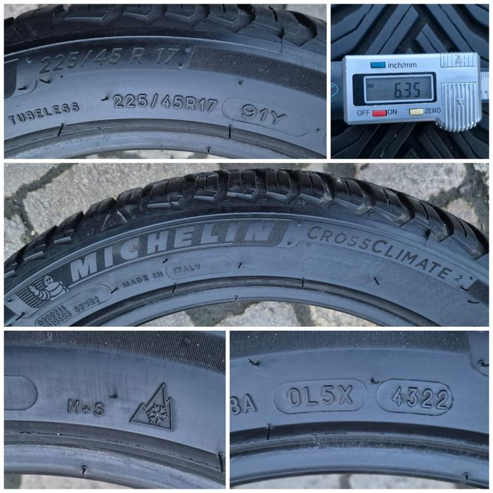 O bucată 225/45 R17 M+S iarnă - una Michelin Dunlop
