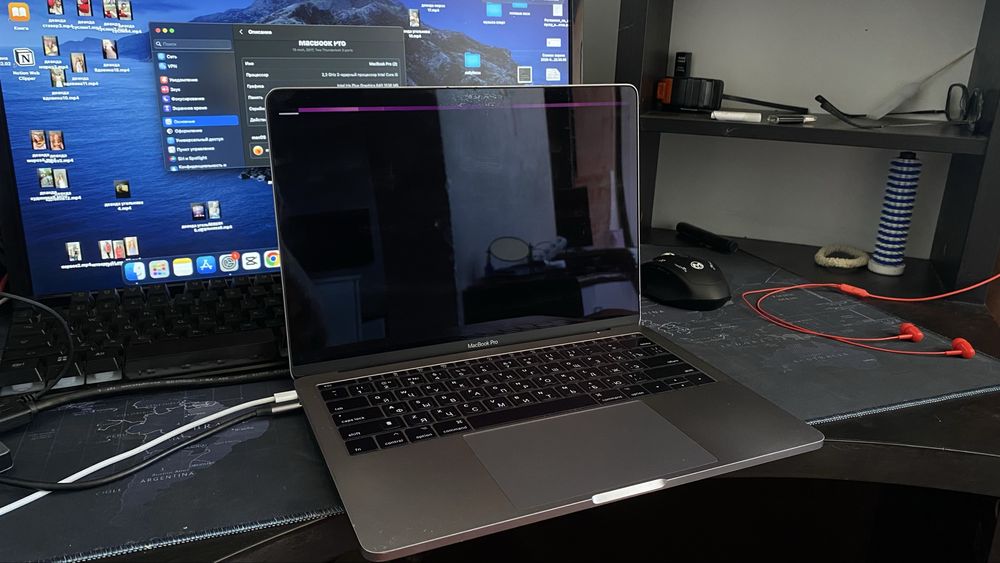 Macbook pro + монитор