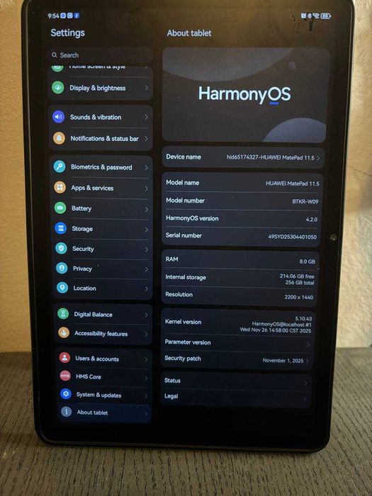 Huawei Matepad paper matte 11.5 2025