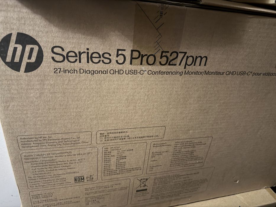 Monitor pentru conferințe QHD HP 527PM Series 5 Pro 27 inch  sigilat