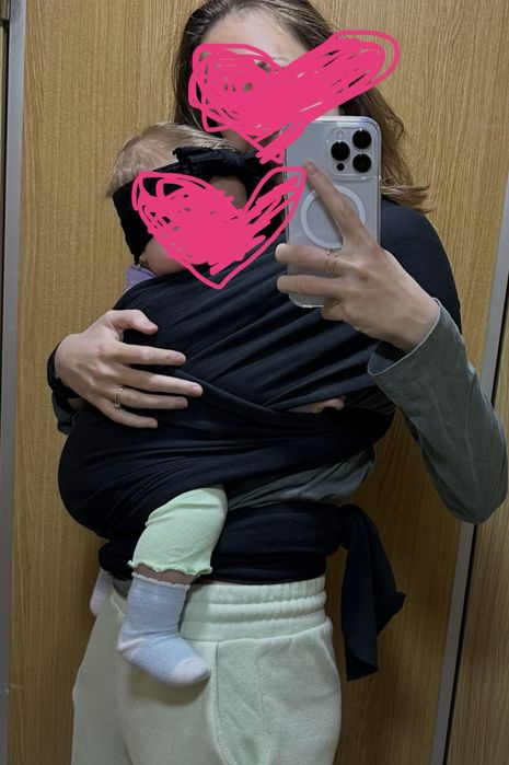 Wrap negru elastic cuddlebug