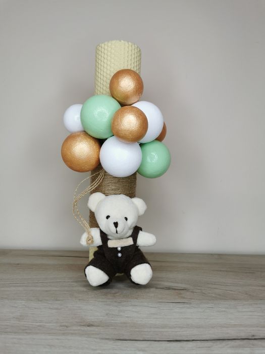 Lumanare botez. Carafa botez. Cutie pentru par