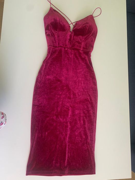 Стилна рокля кадифе