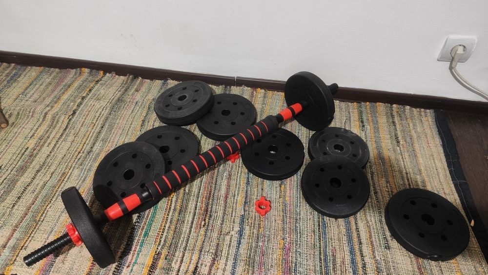 Set gantere + bara fixă