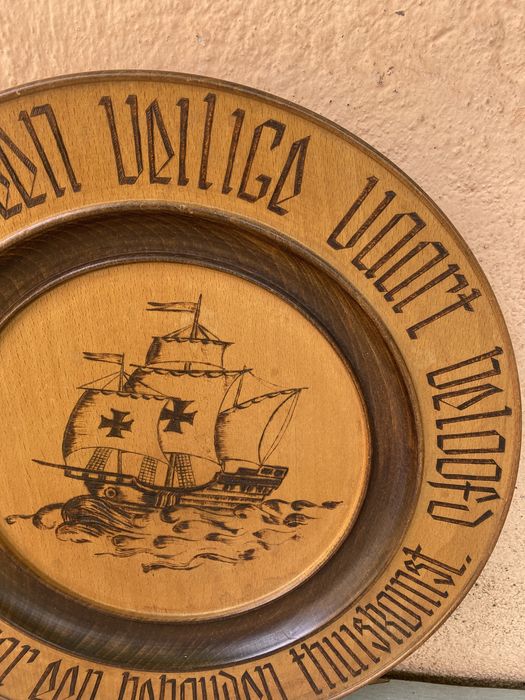 Немско пано за стена от дъб - кораб