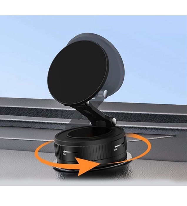 Suport Auto Magsafe Ventuza Full Base Rotativ Pliabil Pentru Telefon