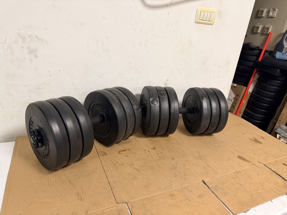 Gantere reglabile set 60 kg noi, 30 kg+30 kg=60 kg, pret promo 350 lei