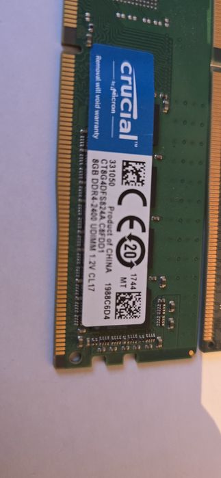 Memorie Ram Kit 16Gb Ddr4 Crucial 2400