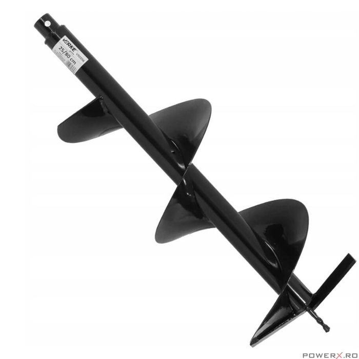 Burghiu pamant 25 cm x 80 cm, pentru motoburghiu, Verke