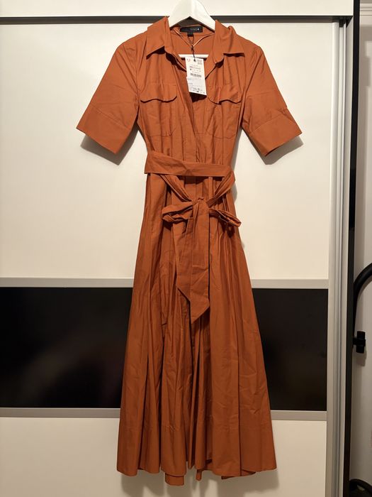 Rochie cu cordon si buzunare