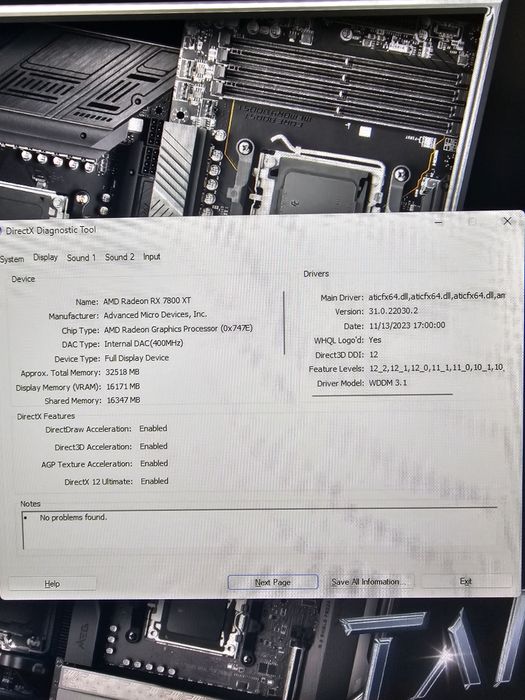 Calculator pc radeon 7800xt nitro + 16gb 256bit ryzen 5 5600x ,  ,32gb  ram 1Tb m2 nvme