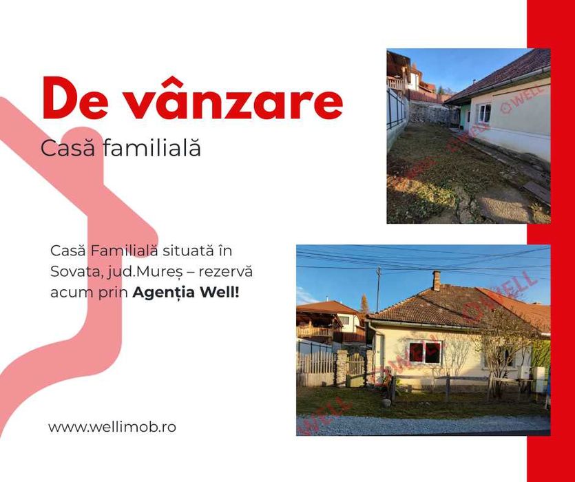 Casă de vânzare în Sovata, pe str. Ghioceilor