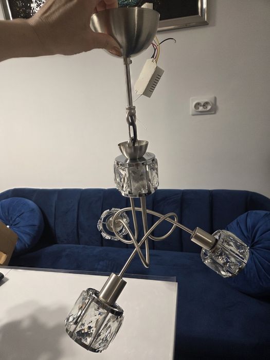 Lustra living  cu cristal