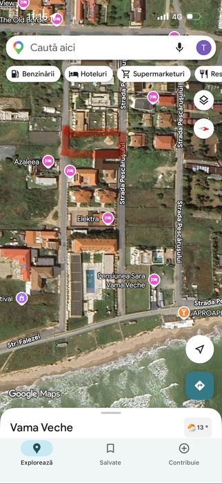 Teren 1000 mp în Vama Veche – 180 m de mare, zonă premium