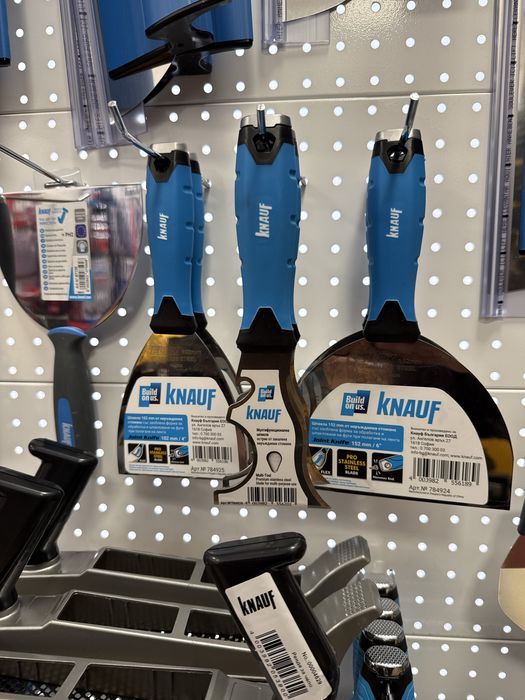 Knauf - Нож за шпакловка, Валяк, Шпакла, Ренде, Маламашка, Трион