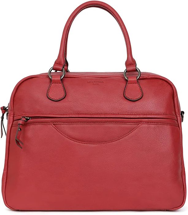 Geantă damă din piele Hexagona Paris de culoare roșie