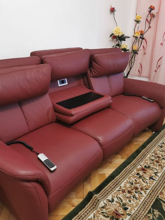 Canapele piele cu telecomandă