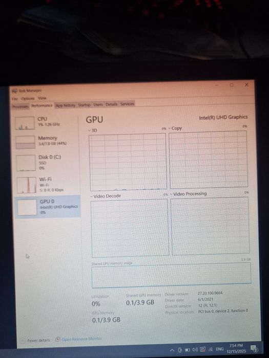 Laptop Lenovo 512 GB SSD