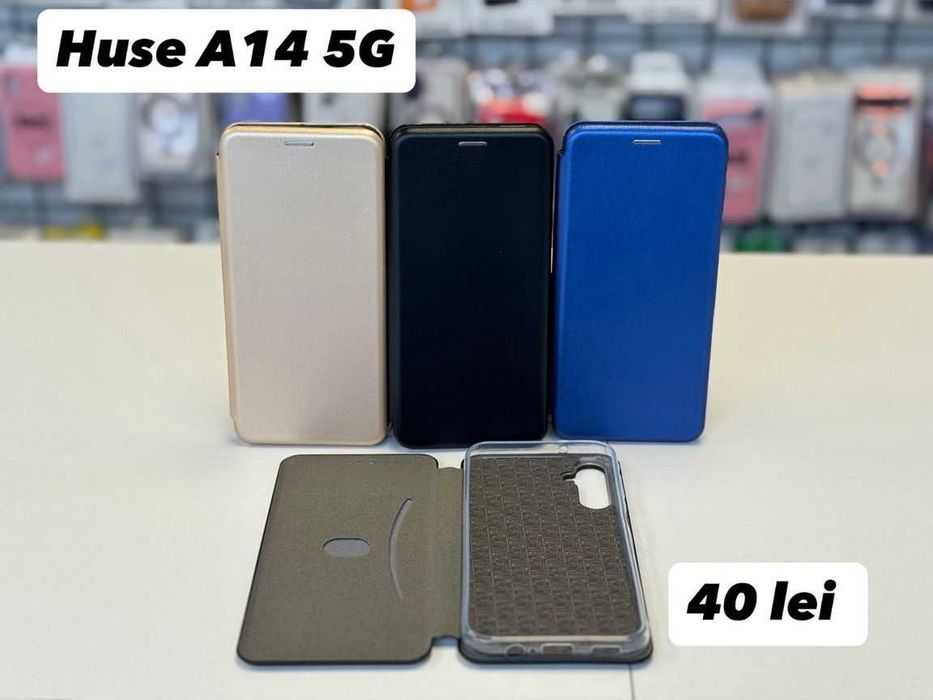 Husă tip carte , folie, cablu, încărcător  Samsung A14 5G
