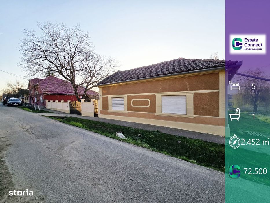 Casă cu 5 camere și teren generos de 2.452 mp - Vinga