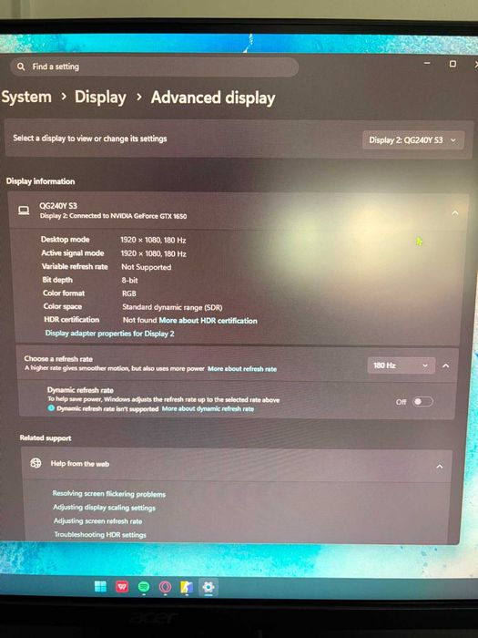 Monitor LED Acer Gaming Nitro ca nou