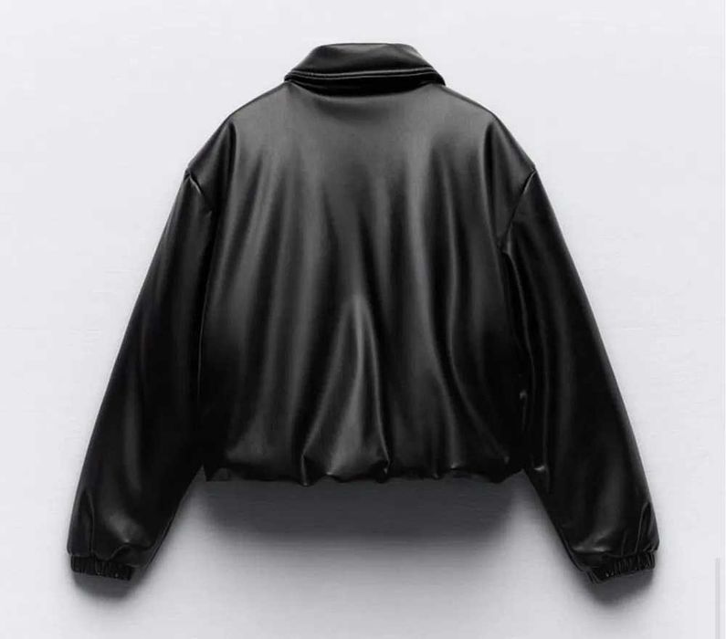 Ново кожено пухено яке Zara, XS