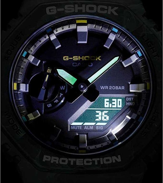 Ceas de cuarț analogic-digital Casio pentru bărbați  GA-2100FR-3AER