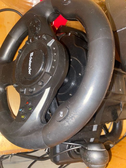 Компьютер + Игровой руль + Ноутбук