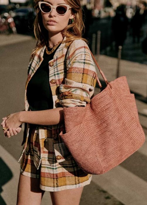 Яке Sezane, тип бомбър, размер XS, кафяво