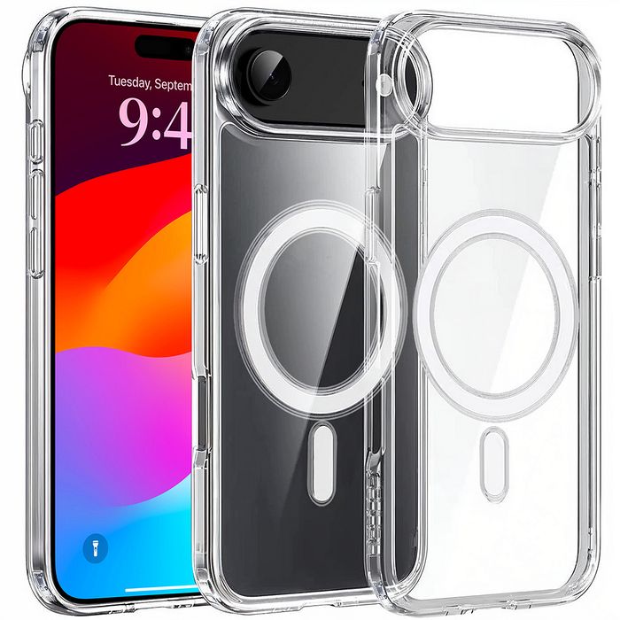 Прозрачен magsafe кейс за apple iphone 17 air