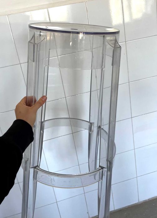 Set 2 scaune bar de designer Kartell Charles Ghost originale